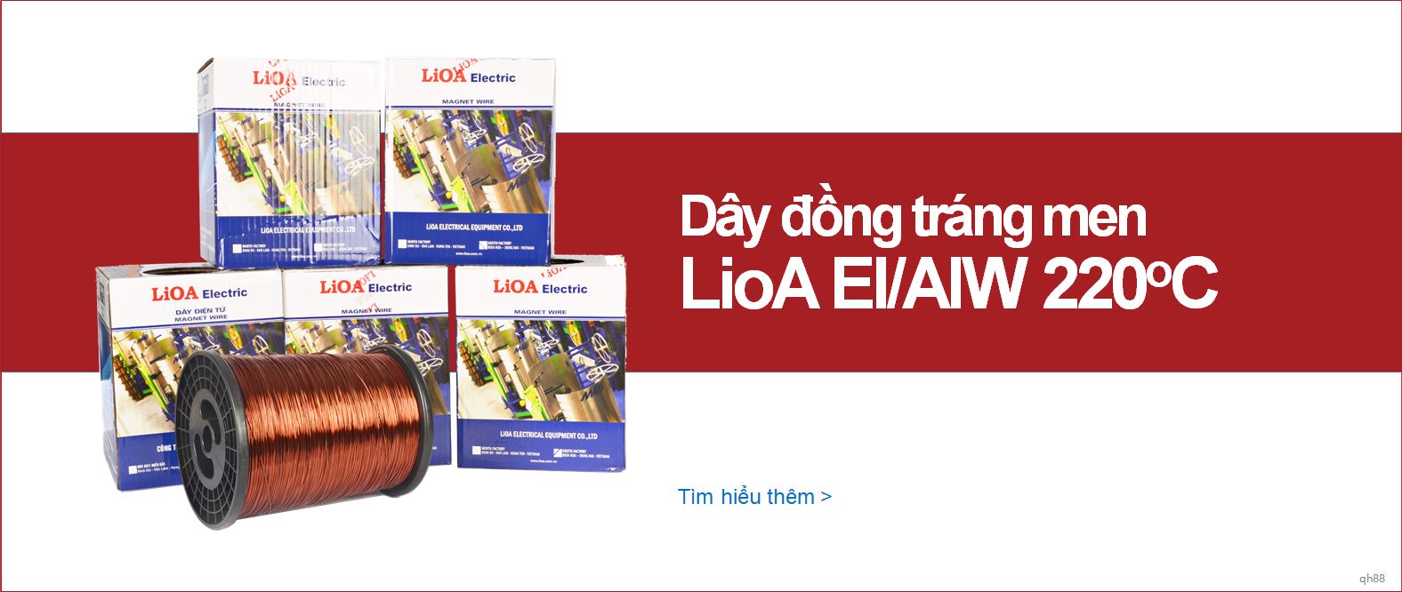 Dây đồng tráng men LioA EI/AIW 220oC